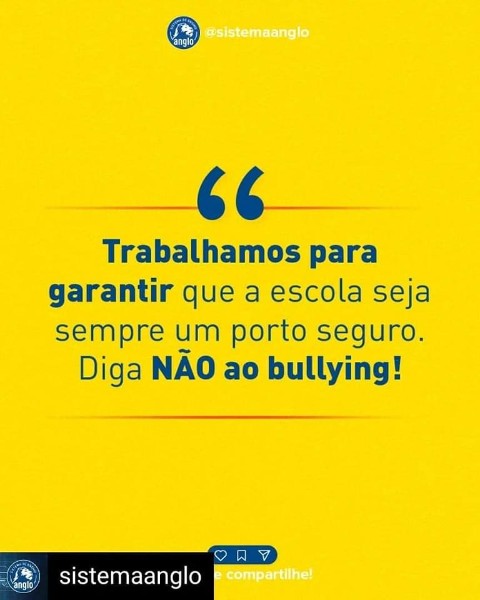 Dia Nacional de Combate ao Bullying.